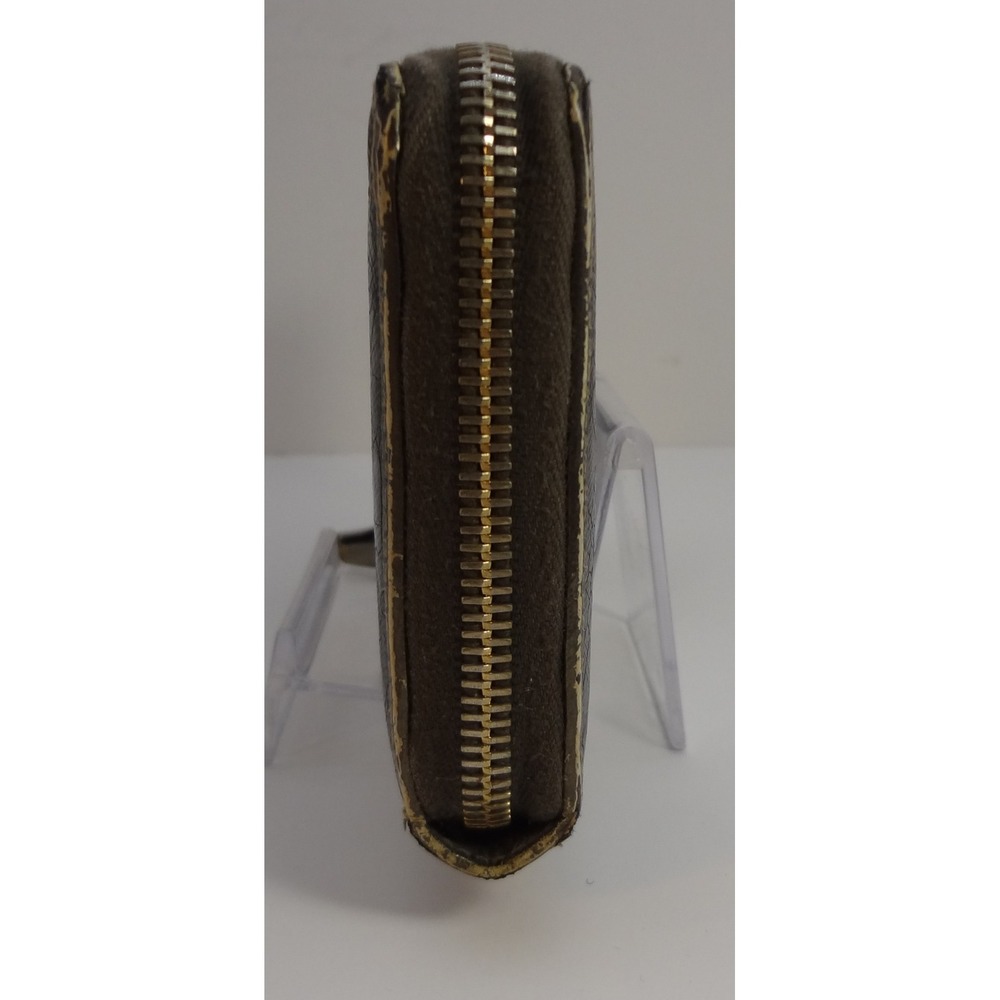 Gucci Black Wallet Textured‎ Bamboo Tassel Gold Metallic Leather Trim Zip-Around - Picture 3 of 10